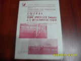 Program CFR Timisoara - Metalurgistul Cugir