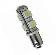 Led auto BAX9S cu 9 leduri SMD foto