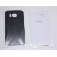 Capac baterie Samsung G925F S6 edge AA alb sticla carcasa foto