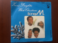 boney m zion&amp;#039;s daughter white christmas single disc vinyl muzica pop hansa 1982 foto