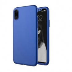 Husa Apple iPhone X Flippy Full Cover 360 Albastru + Folie de protectie foto