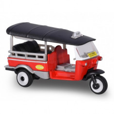 Vehicul Tuk Tuk, Scara 1:64 Rosu foto