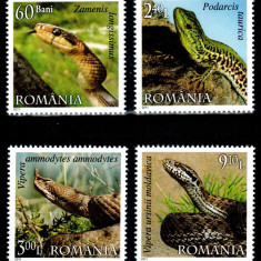 Romania 2011, LP 1887, Reptile din Romania, seria, MNH! LP 18,12 lei