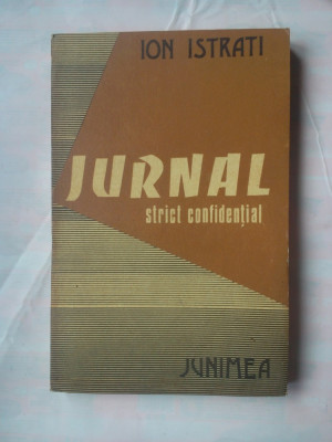 (C377) ION ISTRATI - JURNAL STRICT CONFIDENTIAL foto