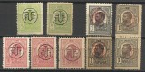 Cumpara ieftin LOT SUPRATIPARE CAROL I -- HARTIE ALBA SI GRI --1918 MNH