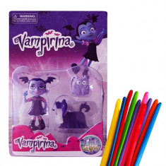Set 3 figurine Vampirina, Wolfie + 10 baloane modelaj multicolore cadou foto