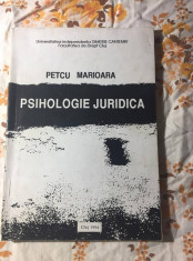 Psihologie juridica Petcu Marioara foto