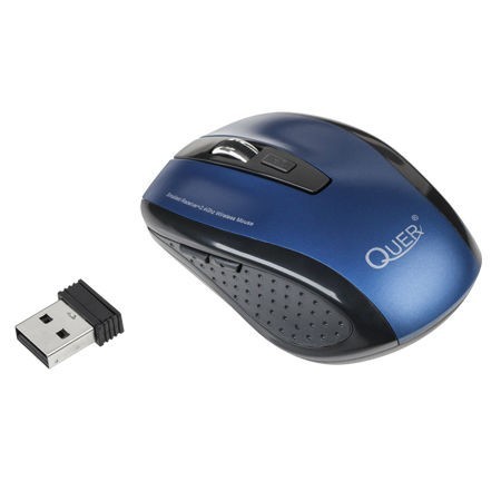 MOUSE OPTIC WIRELESS ALBASTRU QUER foto mare MOUSE OPTIC WIRELESS ALBASTRU QUER foto mare