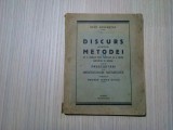 DISCURS ASUPRA METODEI PRESCURTARI ALE MEDITATIILOR METAFIZICE - Descartes -1941, Alta editura