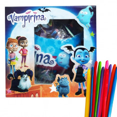 Papusa Vampirina Surprise Ball+ set 10 baloane de modelaj multicolore, cadou foto