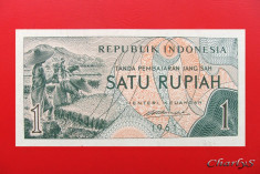 INDONEZIA - 1 Rupiah 1961 - UNC foto