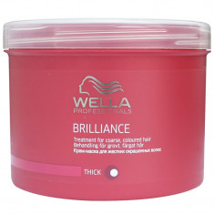 Masca pentru par vopsit Wella Brilliance Thick, 500 ml foto