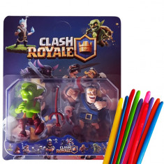 Set de 2 Figurine Clash Royale Goblin + set 10 baloane modelaj foto