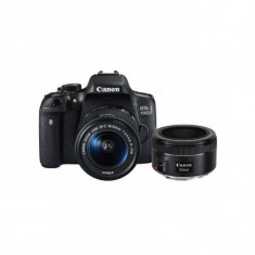 Aparat foto DSLR Canon EOS 750D 24.2 Mpx Kit EF-S 18-55mm f/3.5-5.6 IS STM si EF 50mm F/1.8 STM foto