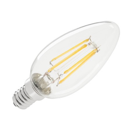 BEC LED (FILAMENT) LUMANARE 4W E14 3000K foto mare BEC LED (FILAMENT) LUMANARE 4W E14 3000K foto mare