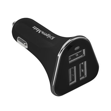 ALIMENTATOR AUTO 3 USB 5.2A KRUGER&MATZ foto mare ALIMENTATOR AUTO 3 USB 5.2A KRUGER&MATZ foto mare