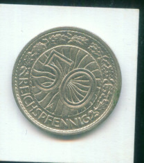 -Y- GERMANIA 50 REICHSPFENNIG 1936 A XF foto