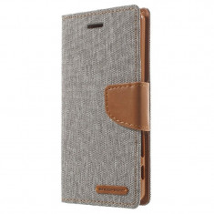 Husa XIAOMI RedMi Note 2 - Canvas Diary (Gri) foto