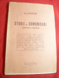 Dr.I.Negrescu -Studii si Comunicari Istorico-Literare 1927 ,dedicatie si autogr.