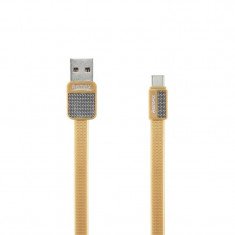 Cablu Date MicroUSB Metal (Auriu) REMAX RC-004M foto