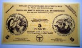 284 WWII ESTONIA ESTLAND OCUPATIE GERMANA 5 PUNKTE 1944 AUNC