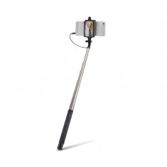 Selfie Stick Universal cu Cablu + Oglinda (Negru) MP-410 Forever foto