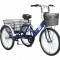 Tricicleta Umit Cargo Transport , Roata 24&quot; , Culoare Albastru, OtelPB Cod:TC2NC00673