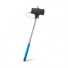 Selfie Stick Universal cu Cablu (Albastru) MP-400 Forever foto