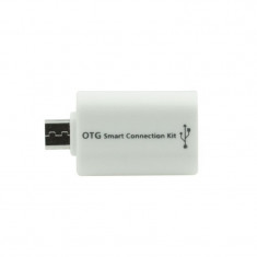 Adaptor MicroUSB - OTG (Alb) foto