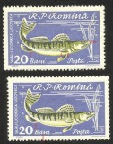 Cumpara ieftin VARIETATI DE TIPAR SI CULOARE -- ROMANIA --1960 MNH