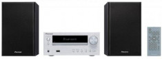 Micro Sistem Audio Pioneer X-HM26 S, CD/Mp3 Player, USB, Aux In, FM radio, telecomanda, 2 x 15 W (Negru/Argintiu) foto