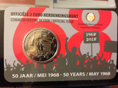moneda BELGIA 2 euro comemorativa 2018, coin card foto