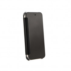 Husa SAMSUNG Galaxy S6 - Flip Wallet Clear (Negru) foto