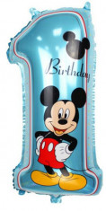 Balon Folie Figurina Mickey Mouse 1st Birthday MARE foto