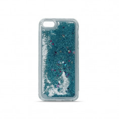 Husa APPLE iPhone 4\4S - Glitter Lichid (Albastru) foto