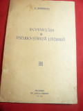 D.Murarasu-Romantari si Pseudo-Stiinta Literara 1938 -Ed.Viata Literara 10 pag