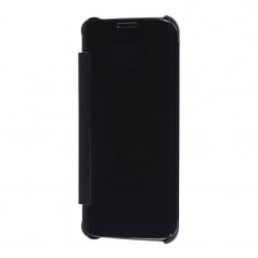 Husa APPLE iPhone 5\5S\SE - Flip Wallet Clear (Negru) foto