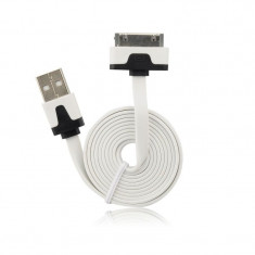 Cablu Date APPLE iPhone 4 Plat - 1 Metru (Alb) foto