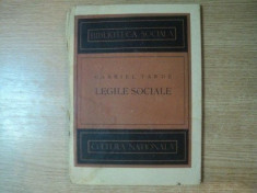 Legile Sociale , Gabriel Tarde , 1897 foto