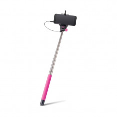 Selfie Stick Universal cu Cablu (Roz) MP-400 Forever foto