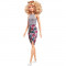 Papusa Barbie Fashionista cu Par Cret, Top Mulat si Fusta Conica + Tutu Fetite CADOU