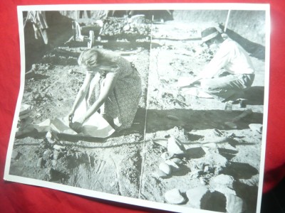 Fotografie de Expozitie de Bujor Expectatus 1958-Arheologie- Demarcatie ,24x18cm foto