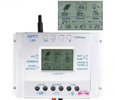 Controller/Regulator solar MPPT L - 80A LCD Panouri fotovoltaice cabane ferme foto