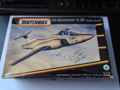 bnk jc Avion - macheta - HS Buccaneer S.2B Desert Storm - Matchbox 1/72 foto