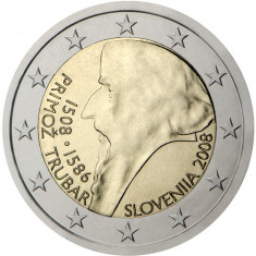 SV * Slovenia 2 EURO 2008 bimetal UNC in capsula foto