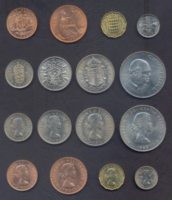 MAREA BRITANIE █ SET █ 1/2+1 Penny +3+6 Pence +1+2 Shilling +1/2+1 Crown █ UNC foto