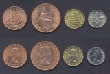 MAREA BRITANIE █ SET MONEDE █ 1/2 + 1 Penny + 3 + 6 Pence █ 1966-1967 █ UNC, Europa