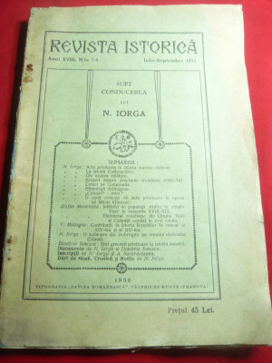 N.Iorga - Revista Istorica -iulie-sept. -1932 foto
