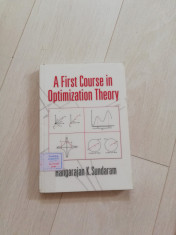 A first course in optimization theory Optimizare Analiza matematica Inegalitati foto
