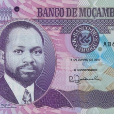 MOZAMBIC █ bancnota █ 20 Meticais █ 2017 █ P-149 █ POLIMER █ UNC █ necirculata